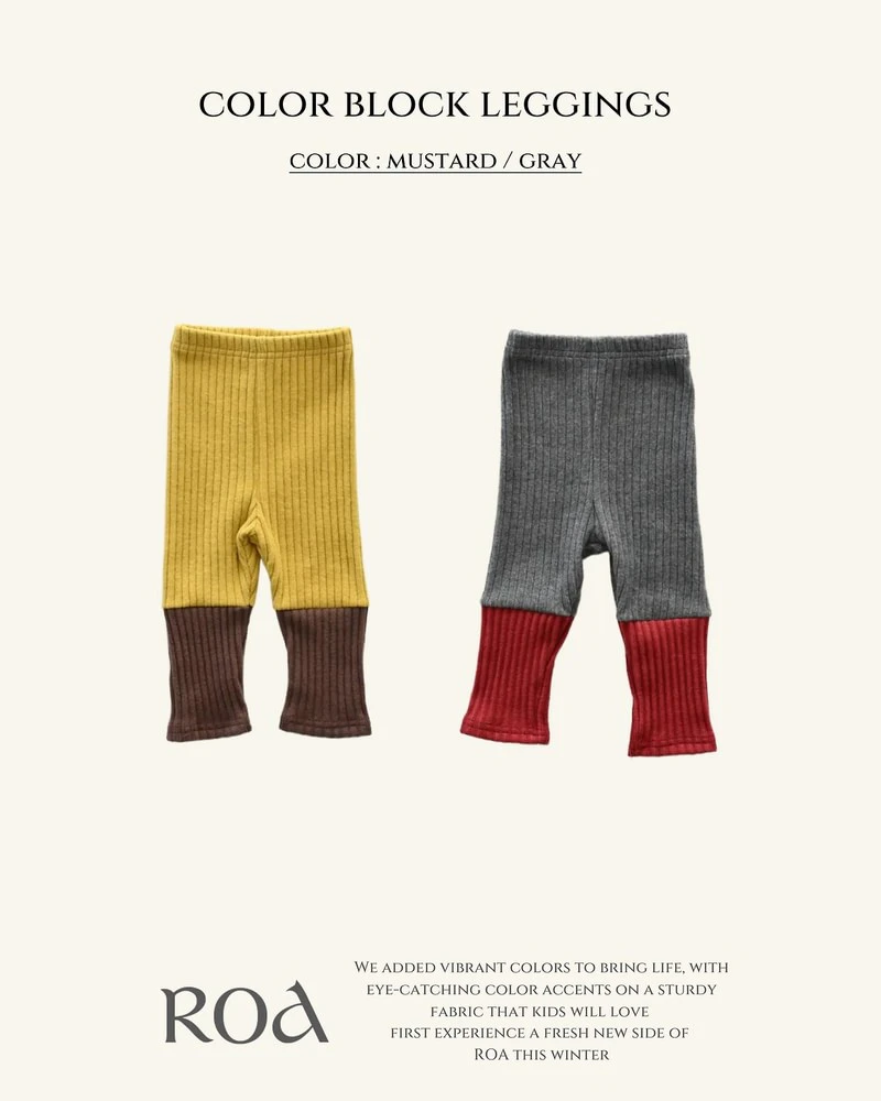 Colorblock Leggings by Roa for Baby - view 1