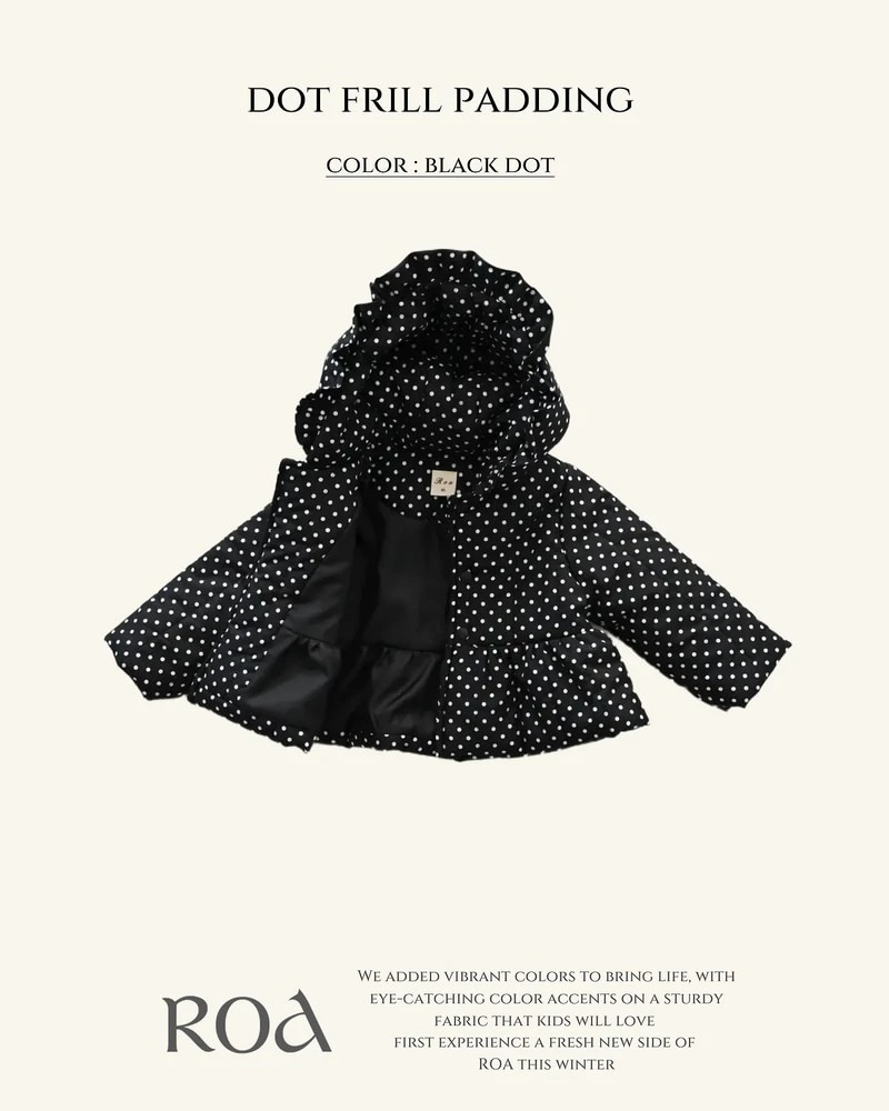 Dot Hooded Padding by Roa for Baby - view 5