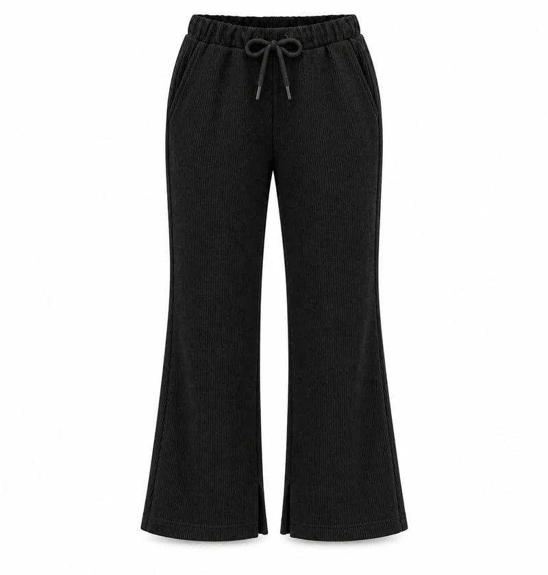 Thick Ribbed Slit Bootcut Pants by Sm2 for Child - view 2