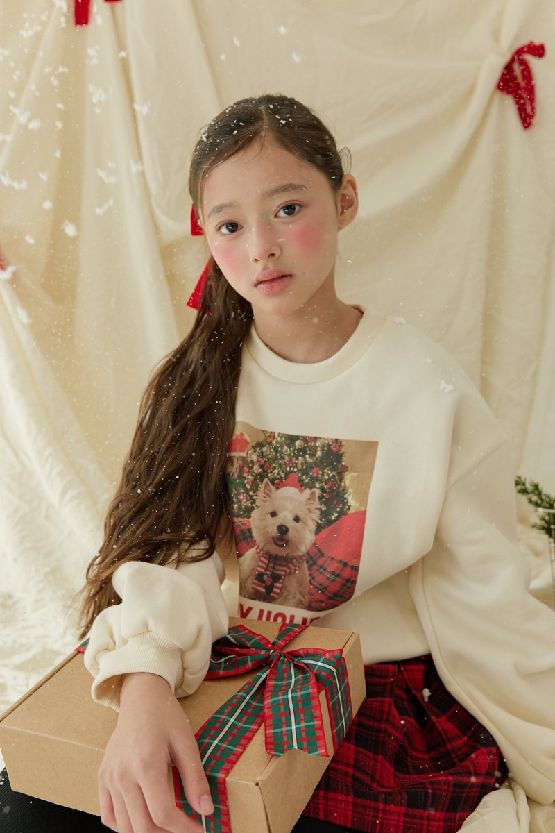 Holiday Puffy Fleeced Sweatshirt by Sm2 for Child - view 5