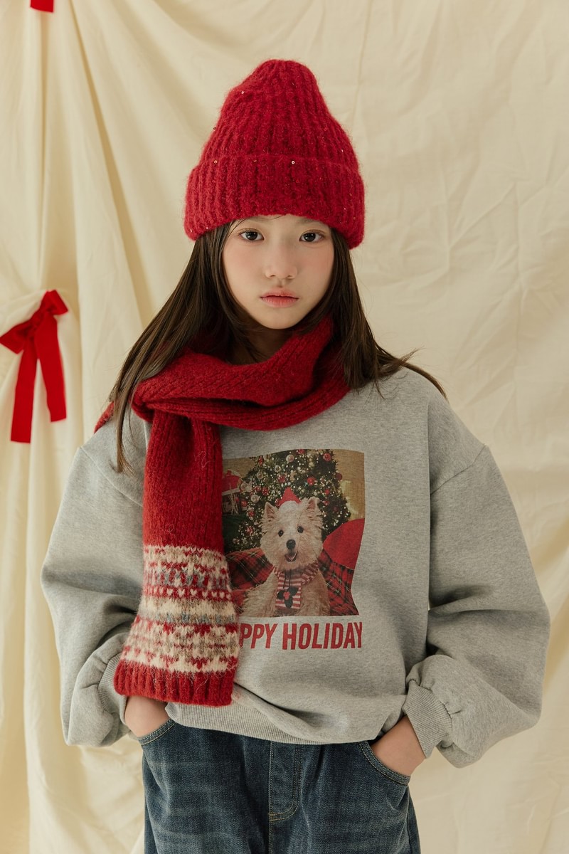 Holiday Puffy Fleeced Sweatshirt by Sm2 for Child - view 11