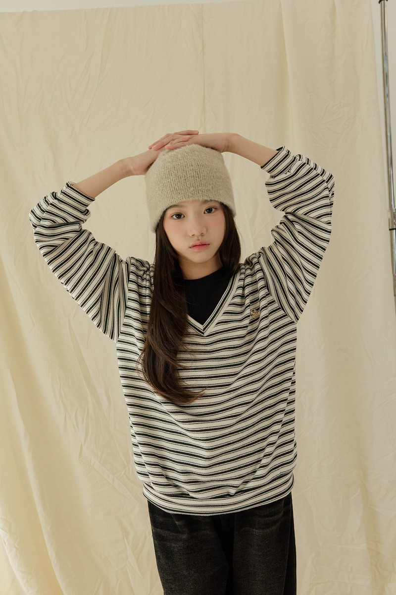 Cozy V-Neck Layered Sweatshirt by Sm2 for Child - view 2