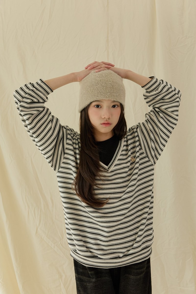 Cozy V-Neck Layered Sweatshirt by Sm2 for Child - view 3