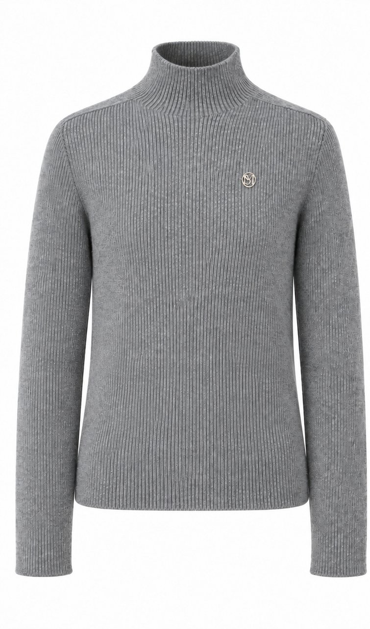 Classic Ribbed Mock Neck Wool Knit by Sm2 for Child - view 1