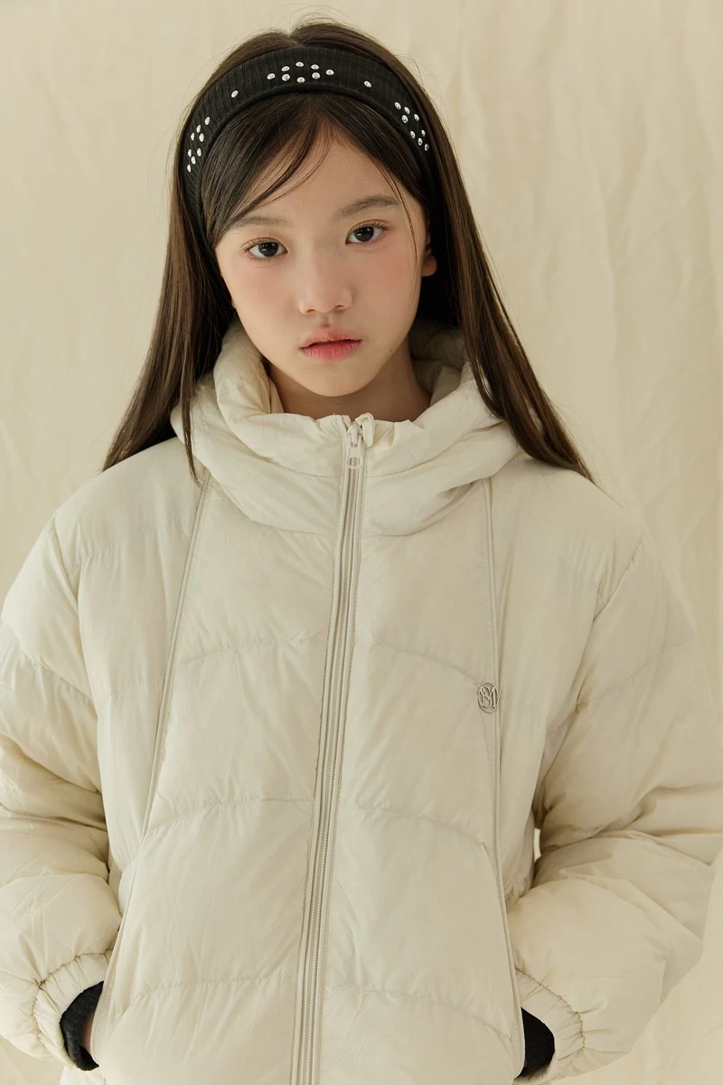 Volume Hooded Duck Down Padded Jacket by Sm2 for Child - view 8