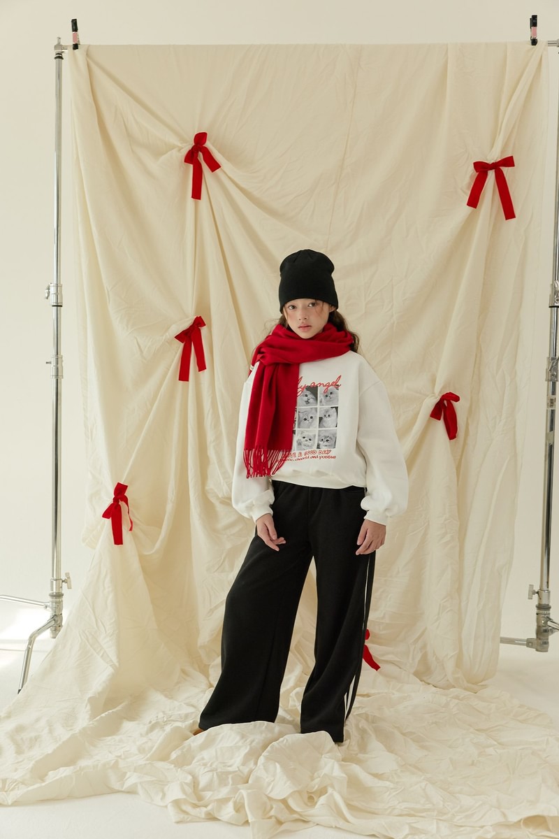 Lovely Cat Fleeced Sweatshirt by Sm2 for Child - view 4