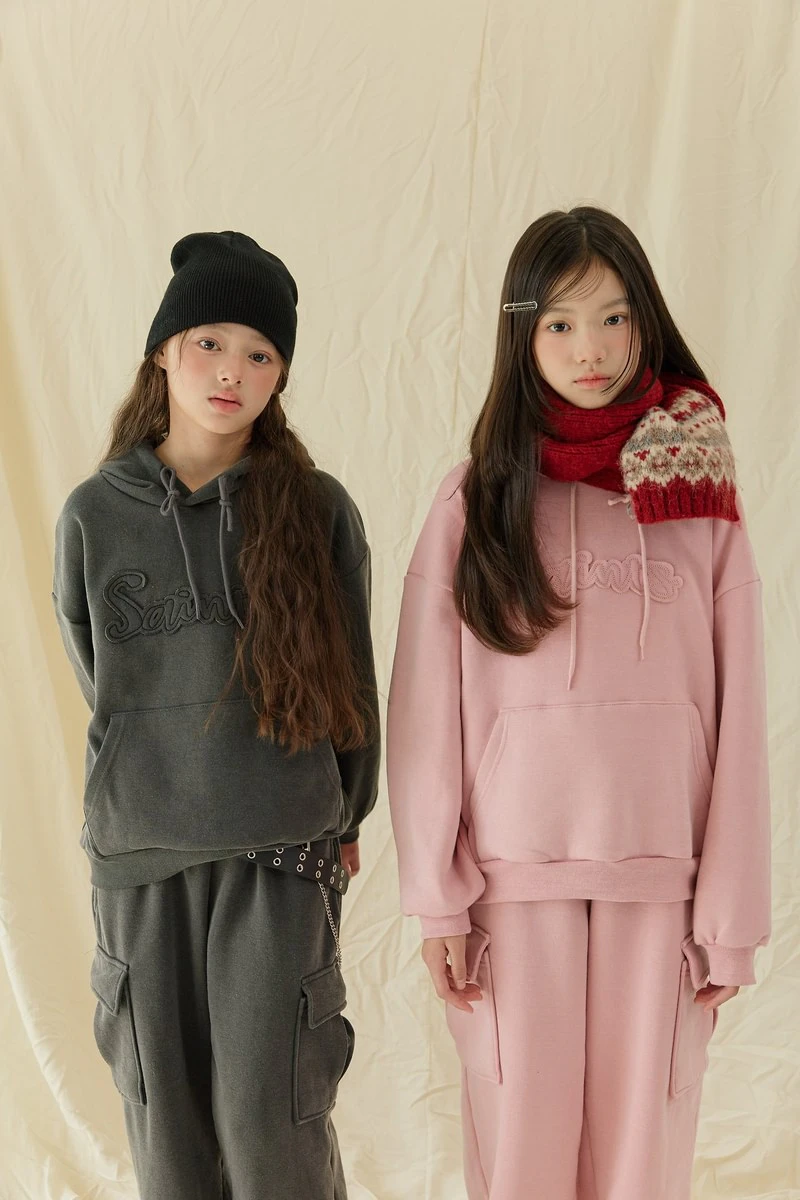Vintage Pigment Fleeced Hooded Tee by Sm2 for Child - view 3