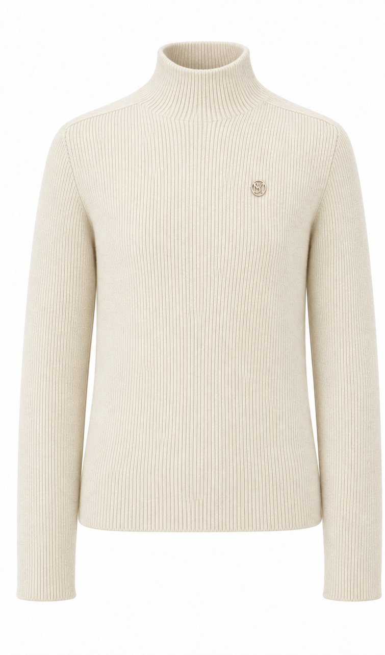 Classic Ribbed Mock Neck Wool Knit by Sm2 for Child - view 2