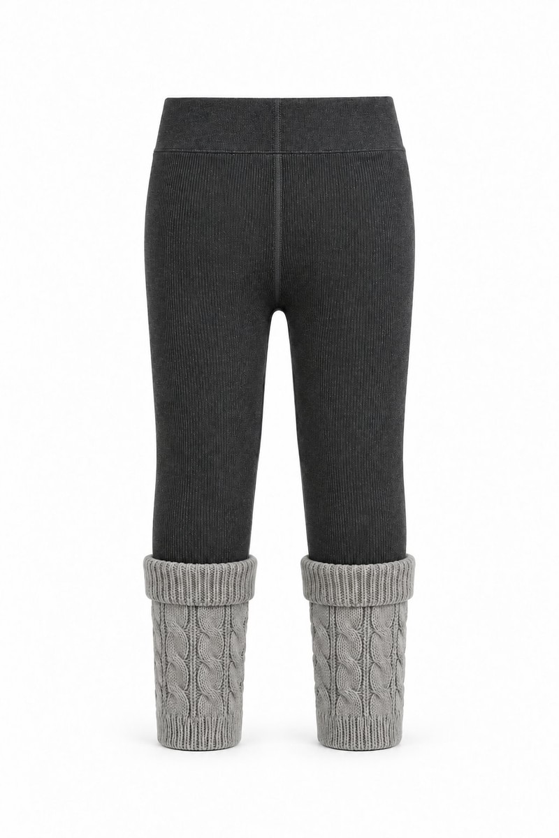Mink Cable Knit Warmer Leggings by Sm2 for Child - view 1
