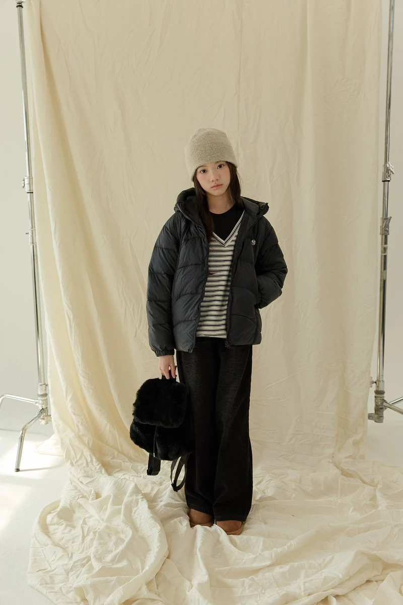 Volume Hooded Duck Down Padded Jacket by Sm2 for Child - view 9