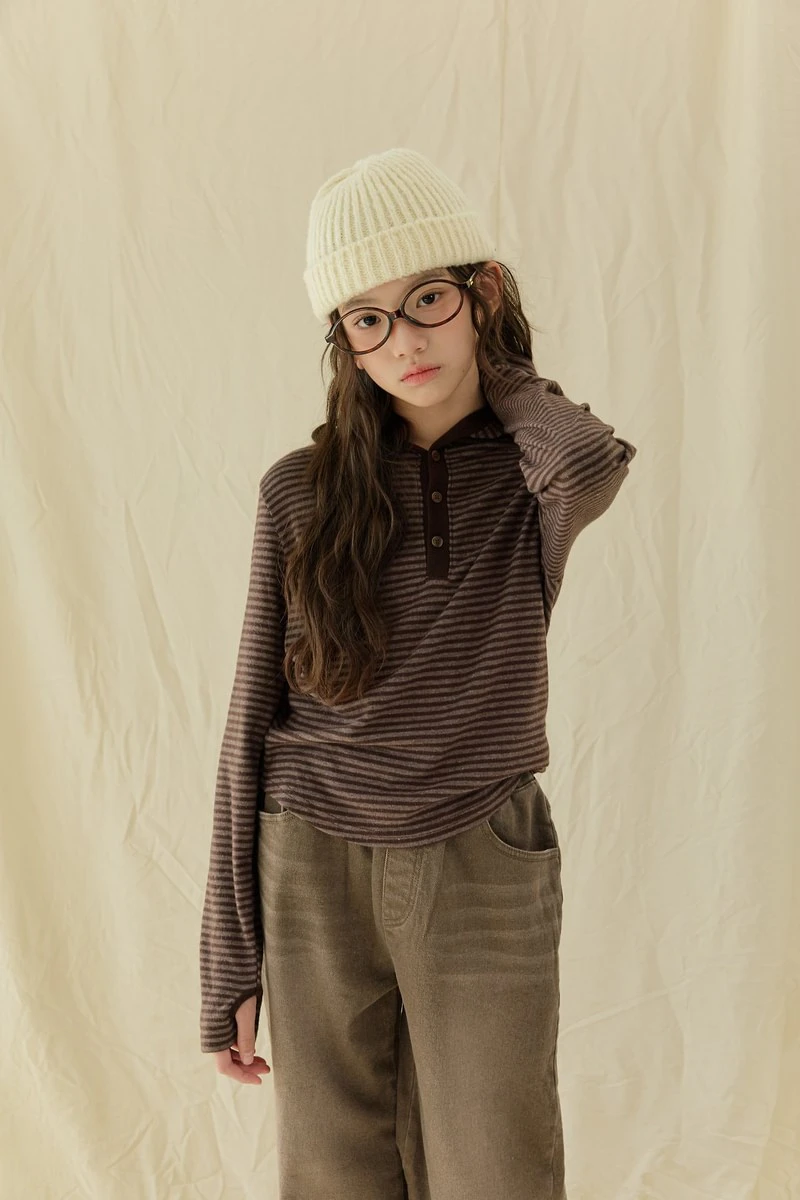 Finger Hole Fleeced Hooded Tee by Sm2 for Child - view 6