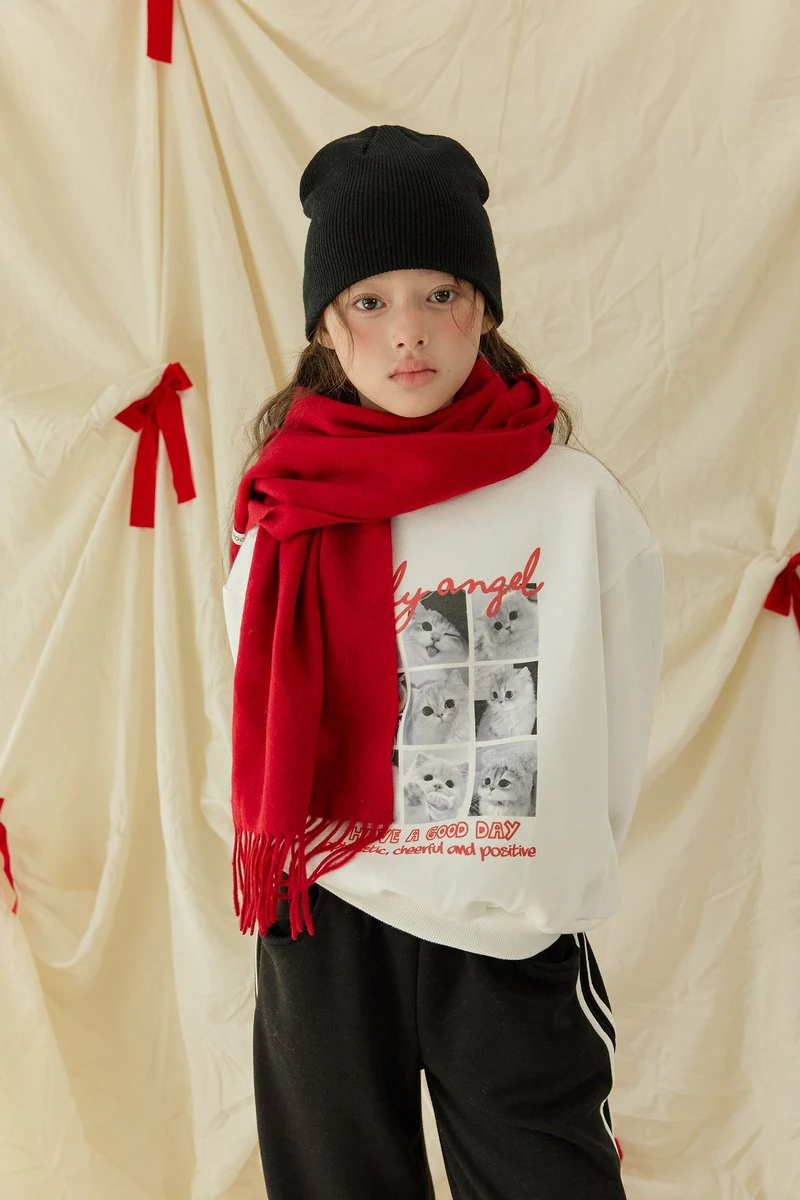 Lovely Cat Fleeced Sweatshirt by Sm2 for Child - view 6