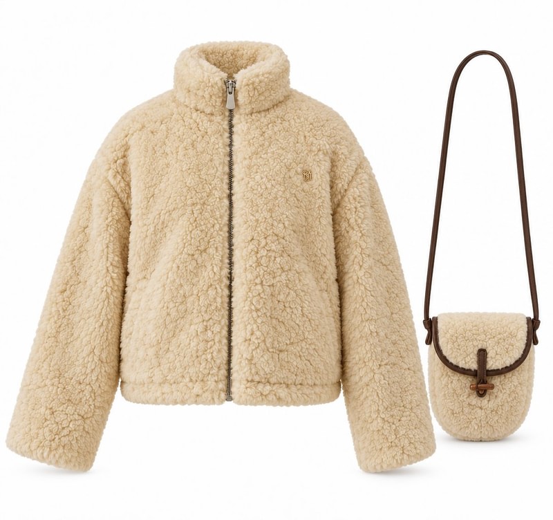Teddy Fur Jacket (Mini Bag Set) by Sm2 for Child - view 9