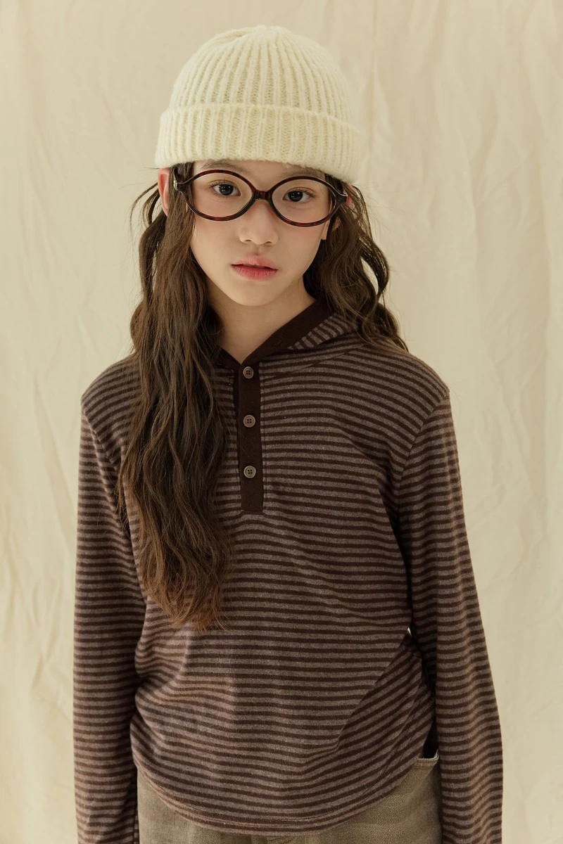 Finger Hole Fleeced Hooded Tee by Sm2 for Child - view 9