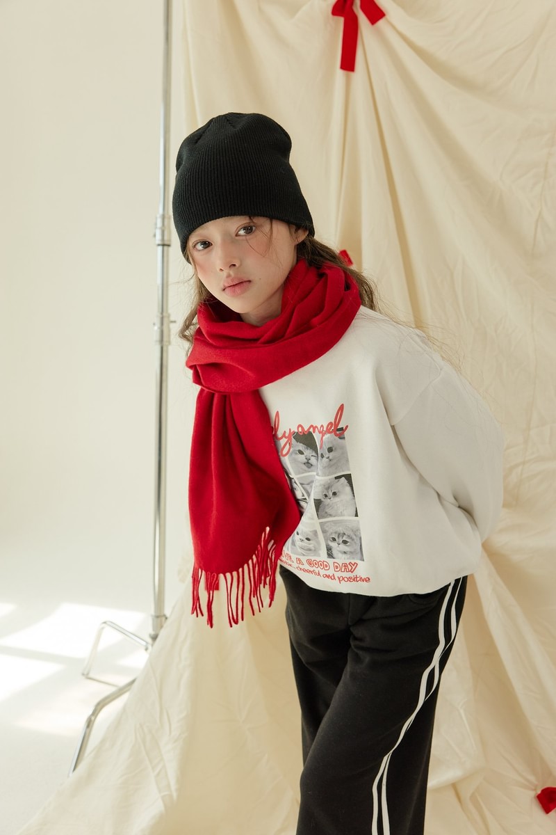 Lovely Cat Fleeced Sweatshirt by Sm2 for Child - view 8
