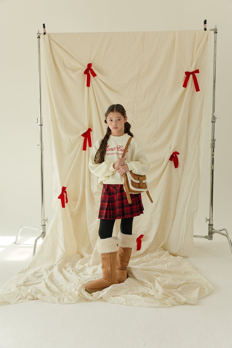 Lettering Embroidery Knit Sweatshirt by Sm2 for Child - view 6