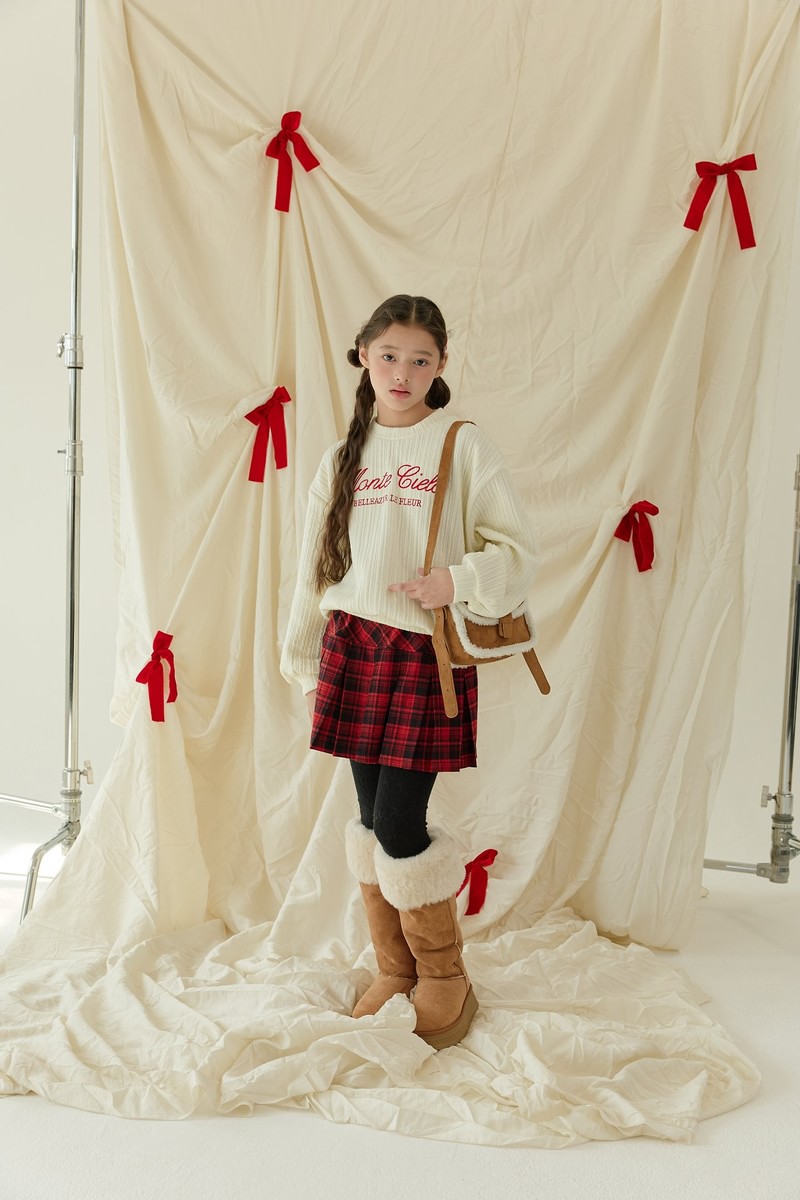 Lettering Embroidery Knit Sweatshirt by Sm2 for Child - view 7