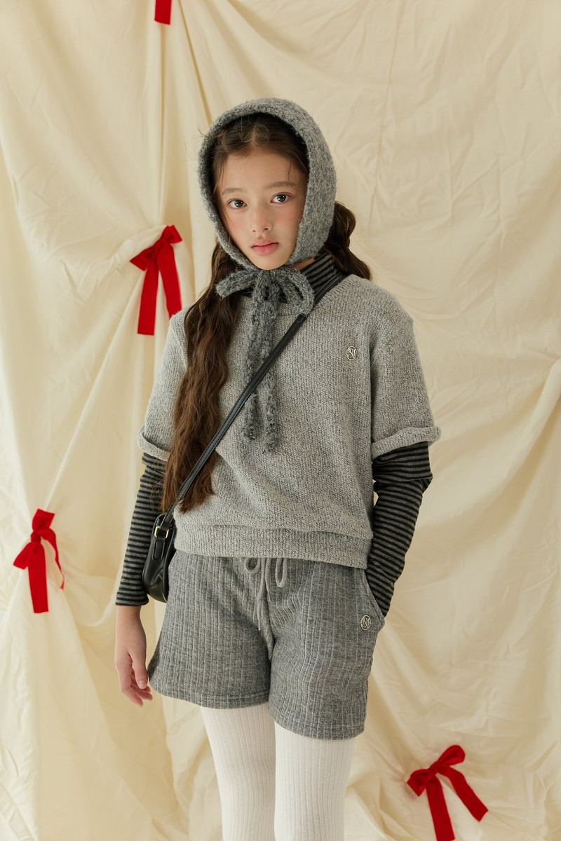 Winter Ribbed Knit Shorts by Sm2 for Child - view 6