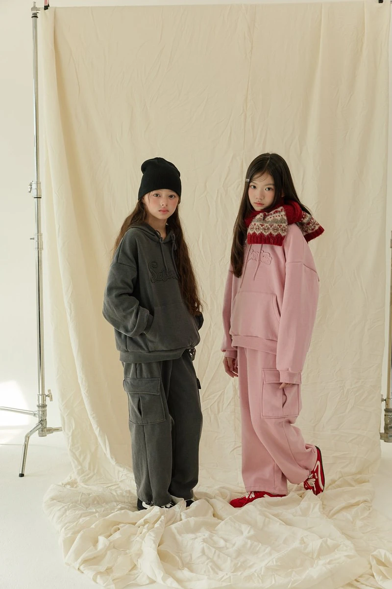 Vintage Pigment Fleeced Hooded Tee by Sm2 for Child - view 9