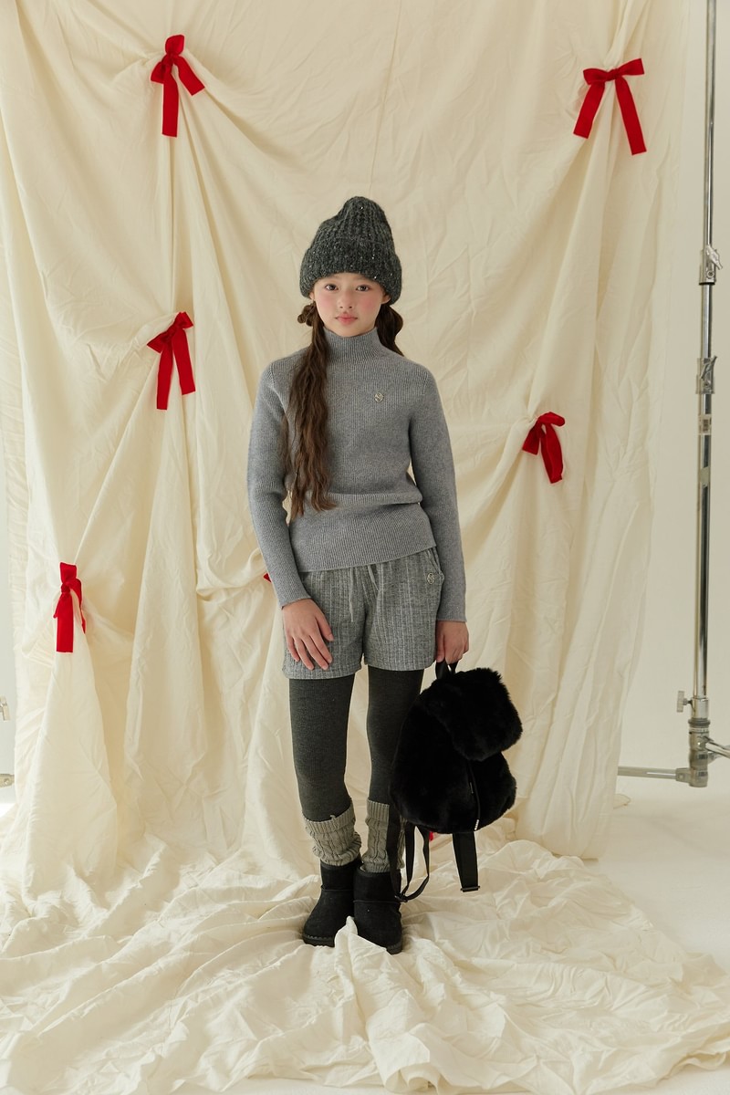 Mink Cable Knit Warmer Leggings by Sm2 for Child - view 7
