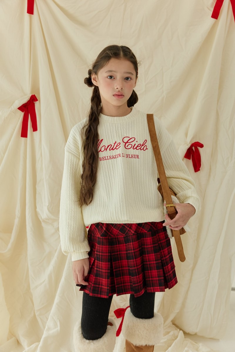 Lettering Embroidery Knit Sweatshirt by Sm2 for Child - view 9