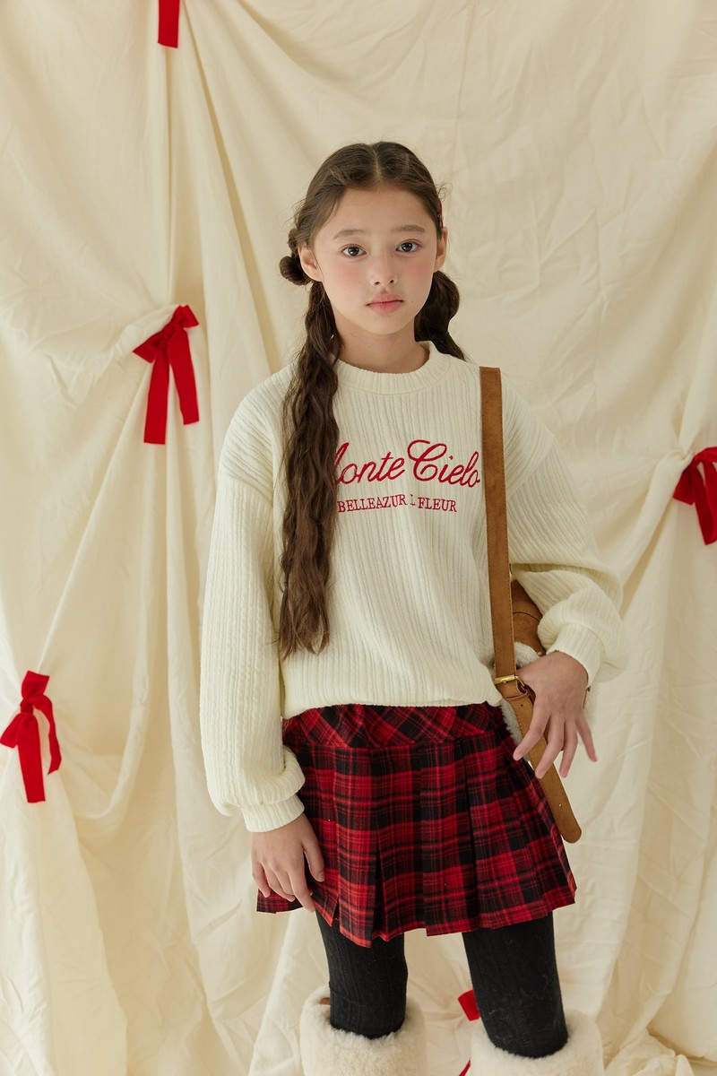 Lettering Embroidery Knit Sweatshirt by Sm2 for Child - view 10