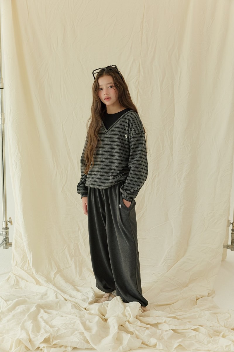 Cozy V-Neck Layered Sweatshirt by Sm2 for Child - view 12