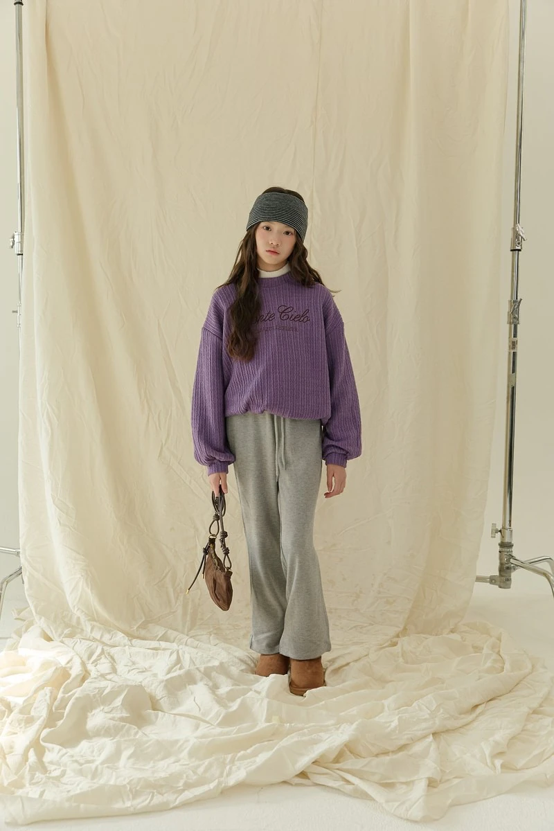 Thick Ribbed Slit Bootcut Pants by Sm2 for Child - view 5