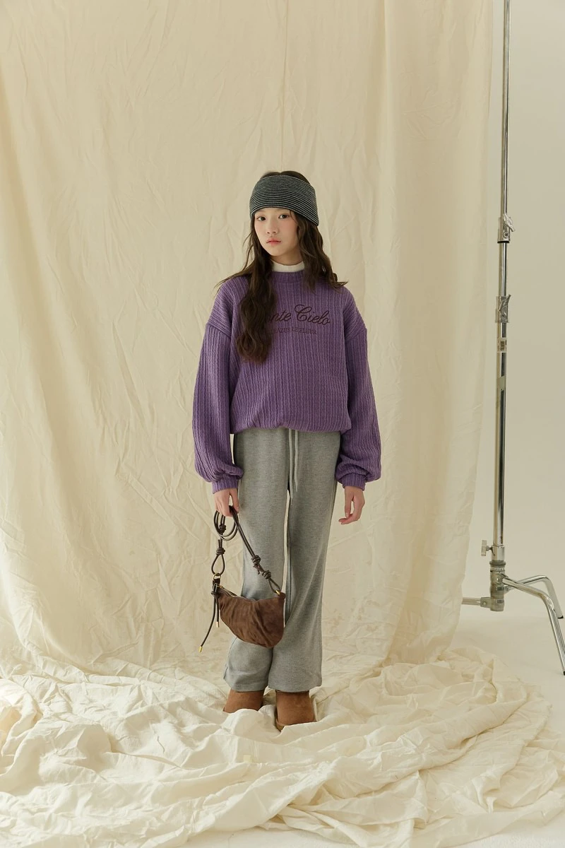 Thick Ribbed Slit Bootcut Pants by Sm2 for Child - view 6