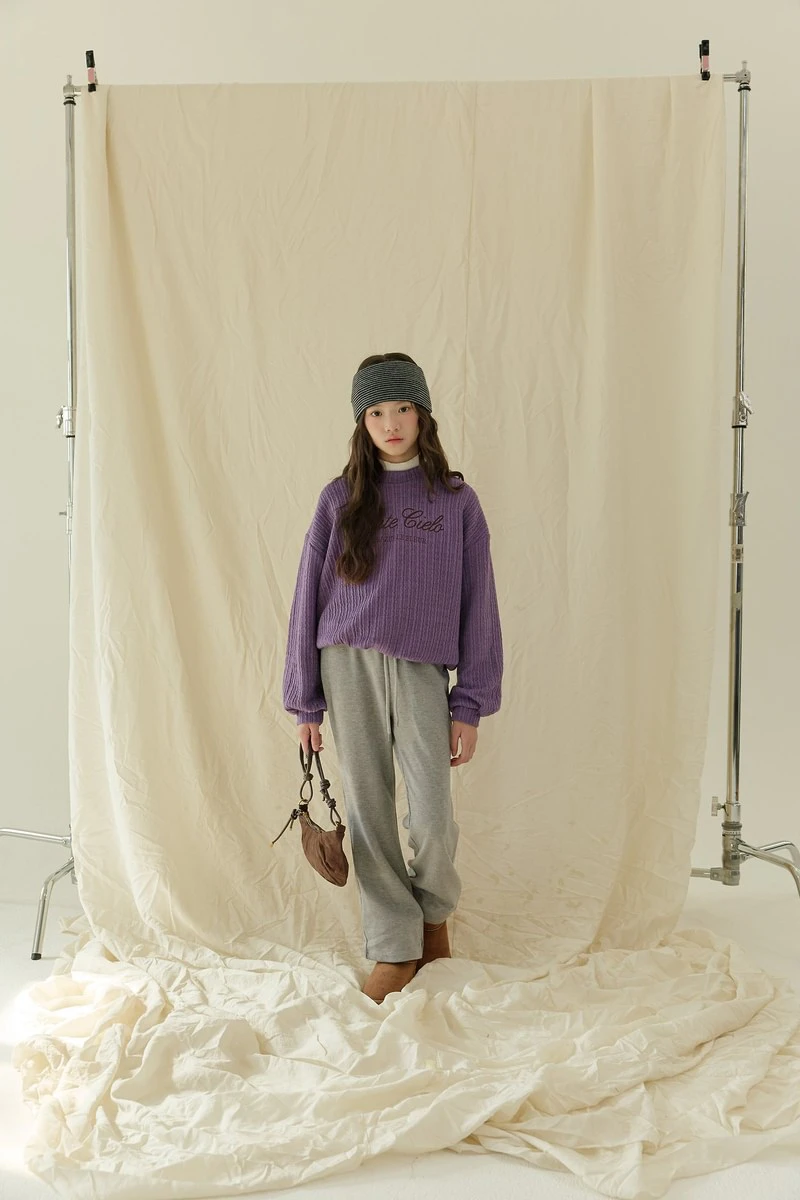 Thick Ribbed Slit Bootcut Pants by Sm2 for Child - view 9