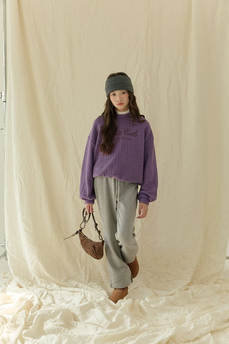 Thick Ribbed Slit Bootcut Pants by Sm2 for Child - view 8