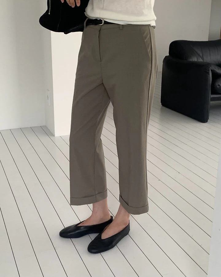 Venice Turn-up Hem Pants by Something Else for Women - view 10