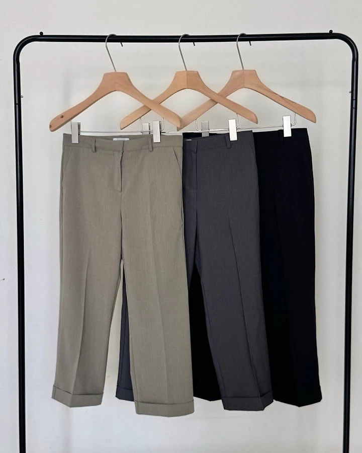 Venice Turn-up Hem Pants by Something Else for Women - view 12