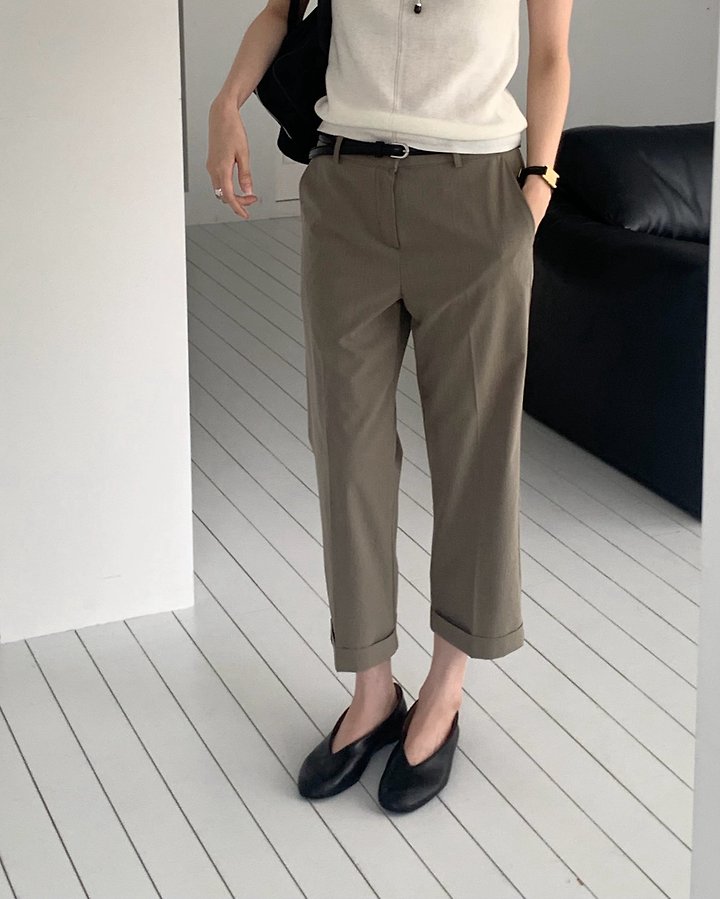 Venice Turn-up Hem Pants by Something Else for Women - view 6