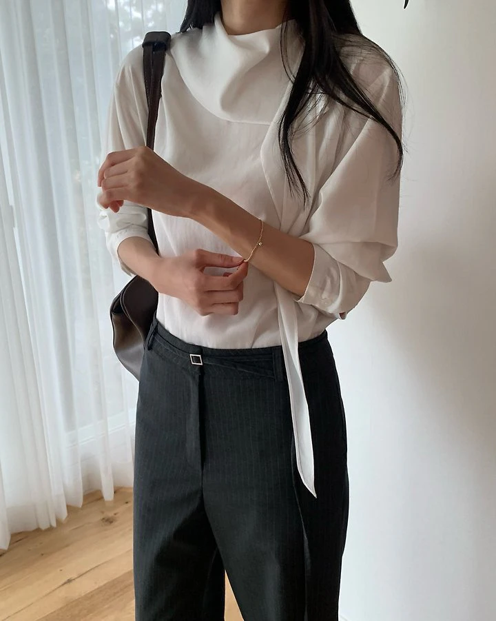 Ris Tie Blouse by Something Else for Women - view 8