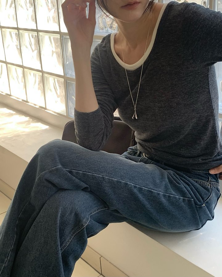 Rona Double Colorblock Tee by Something Else for Women - view 7