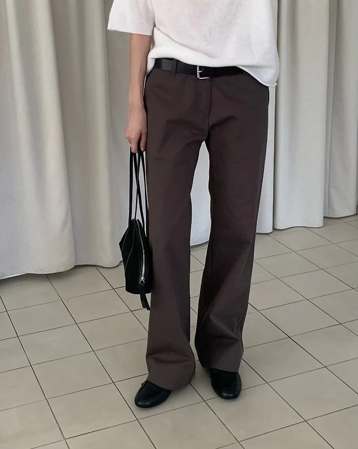 Mine Low Wide Pants (Low Rise) by Something Else for Women - view 8