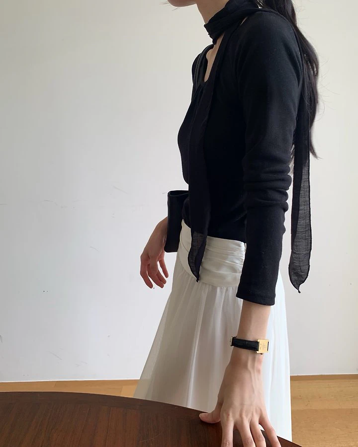 Vince Shirring Round Tee by Something Else for Women - view 10