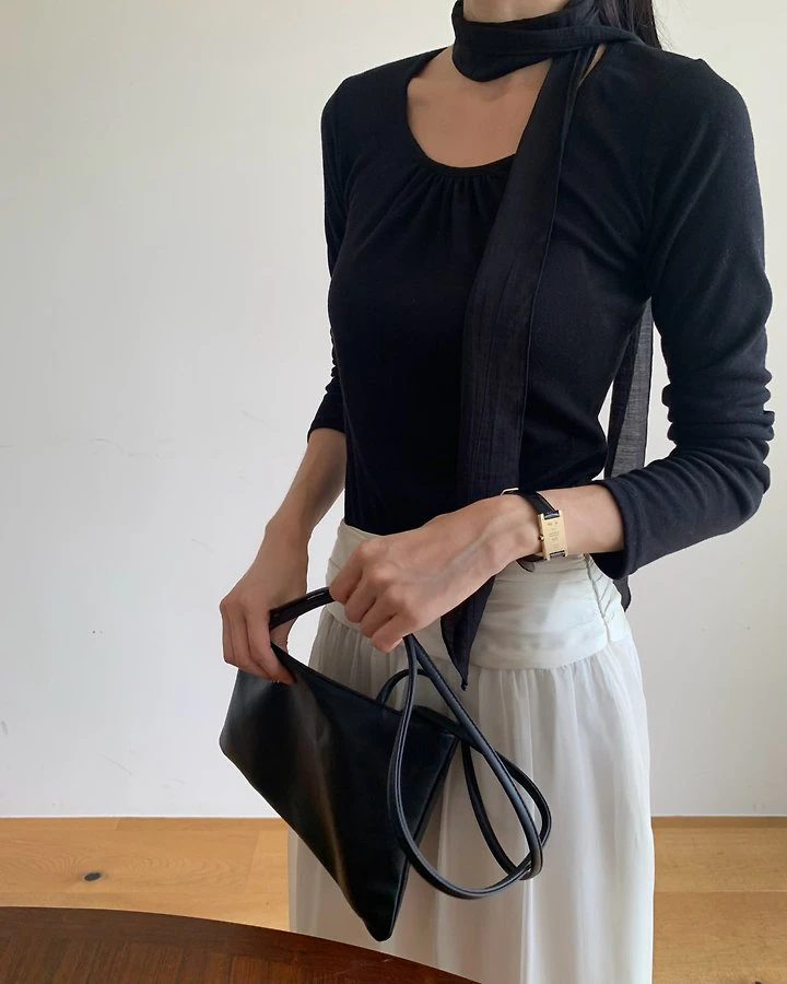 Vince Shirring Round Tee by Something Else for Women - view 6