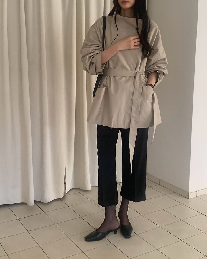 Leaf Field Trench Coat by Something Else for Women - view 1