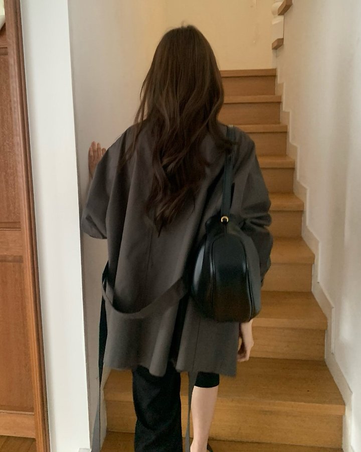 Leaf Field Trench Coat by Something Else for Women - view 5