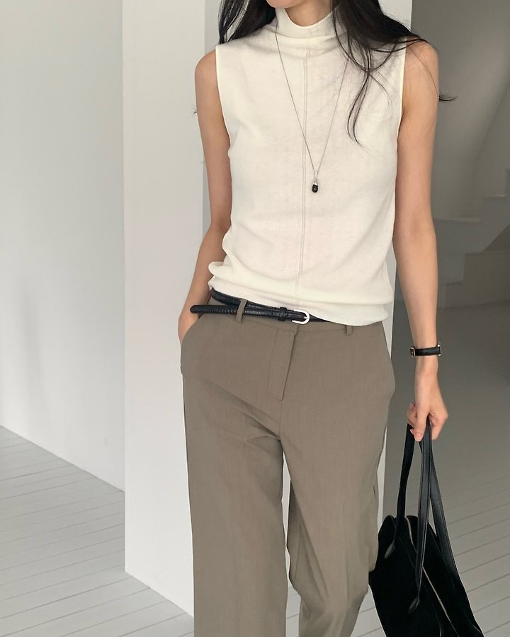 Saint Mock Neck Sleeveless Knit by Something Else for Women - view 3