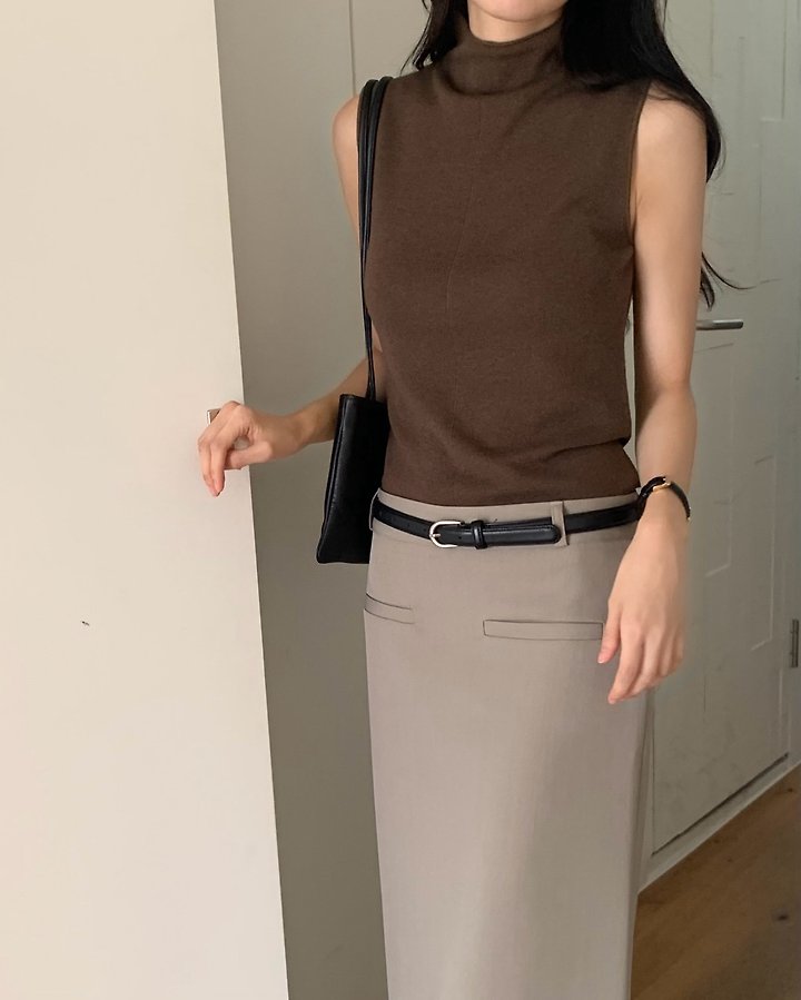 Saint Mock Neck Sleeveless Knit by Something Else for Women - view 5