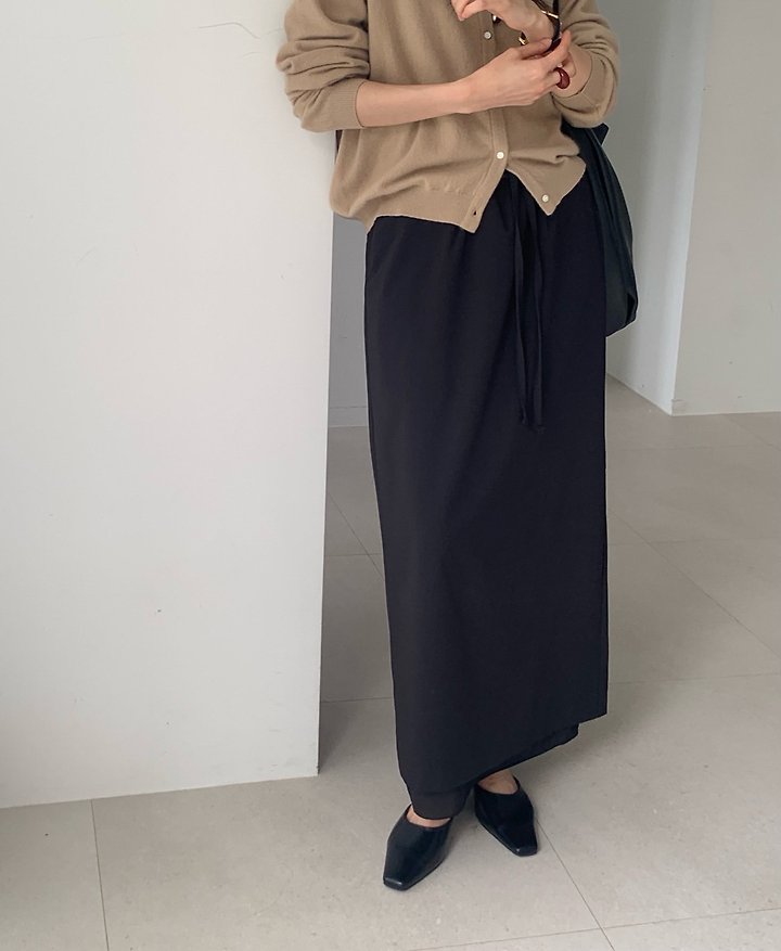 Vine Double Banding Skirt (Maxi) by Something Else for Women - view 1
