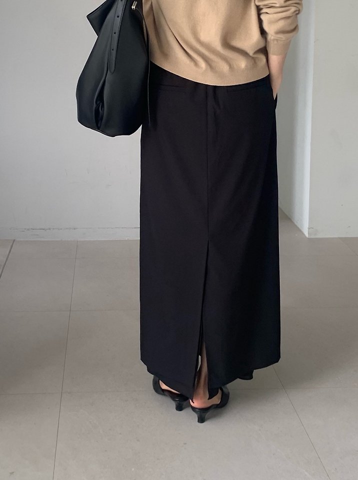 Vine Double Banding Skirt (Maxi) by Something Else for Women - view 4