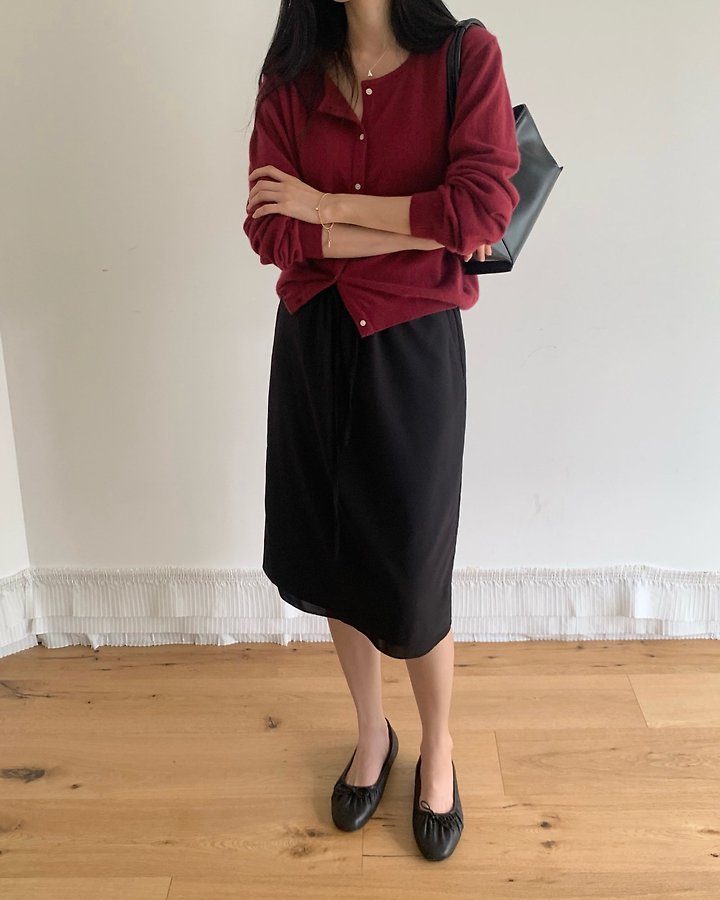 Vine Double Banding Skirt (Midi) by Something Else for Women - view 2