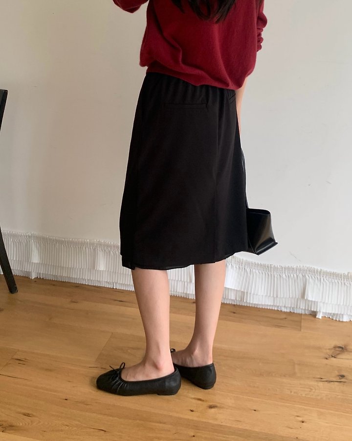 Vine Double Banding Skirt (Midi) by Something Else for Women - view 4