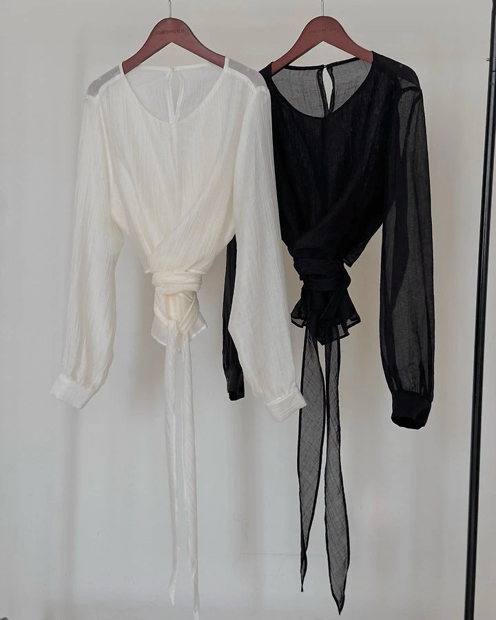 Shine Wrap Blouse by Something Else for Women - view 12