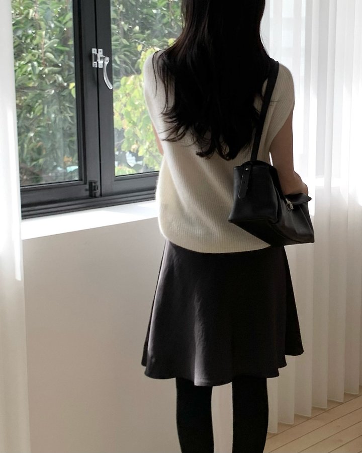 Amel Satin Mini Skirt by Something Else for Women - view 7