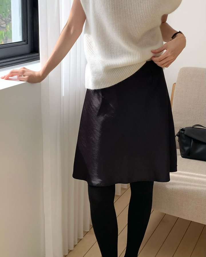 Amel Satin Mini Skirt by Something Else for Women - view 8